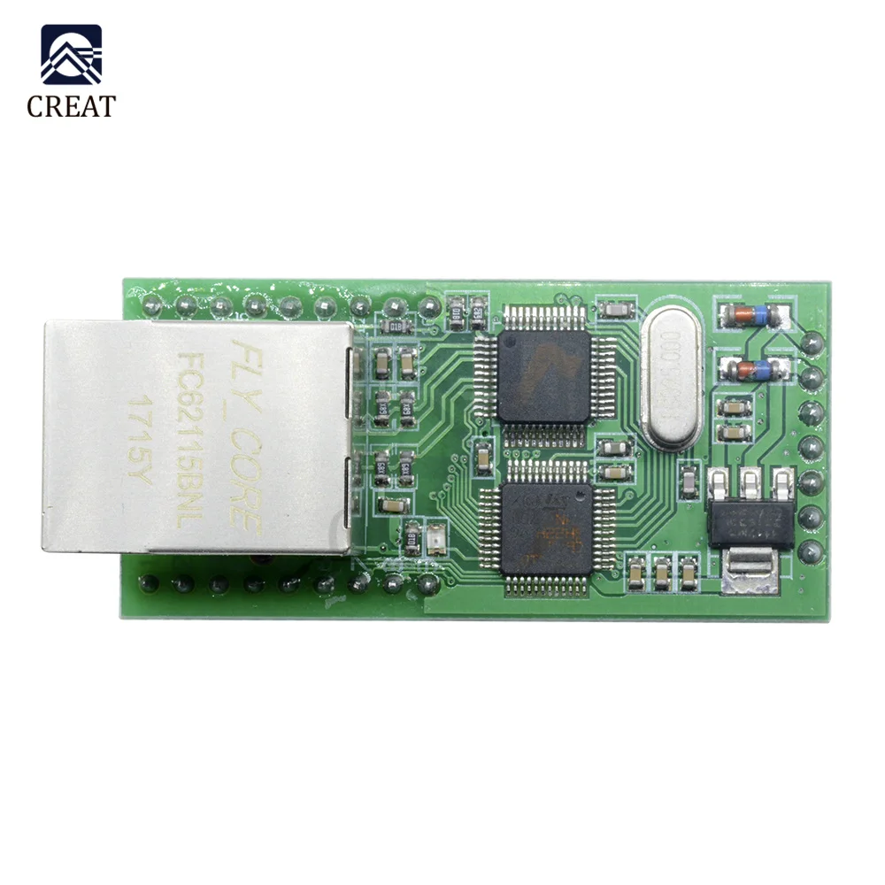 

Модуль передачи Ethernet-TTL RS232 последовательный ТТЛ-TTL-TCP/IP RJ45