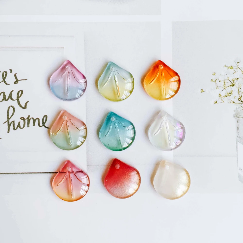 Разноцветные аксессуары для подвесок акриловые лепестки серьги ожерелья