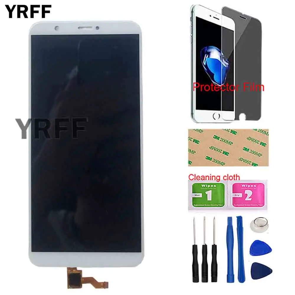 5 65 phone lcd display for huawei p smart touch screen for huawei enjoy 7s digitizer panel sesnor assembly tool protector film free global shipping
