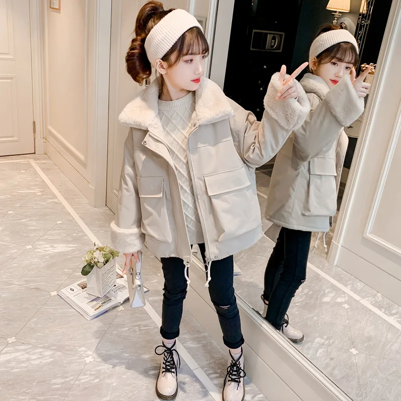 Куртка для девочек осень-зима 2020 новая Корейская версия Детская стеганая куртка