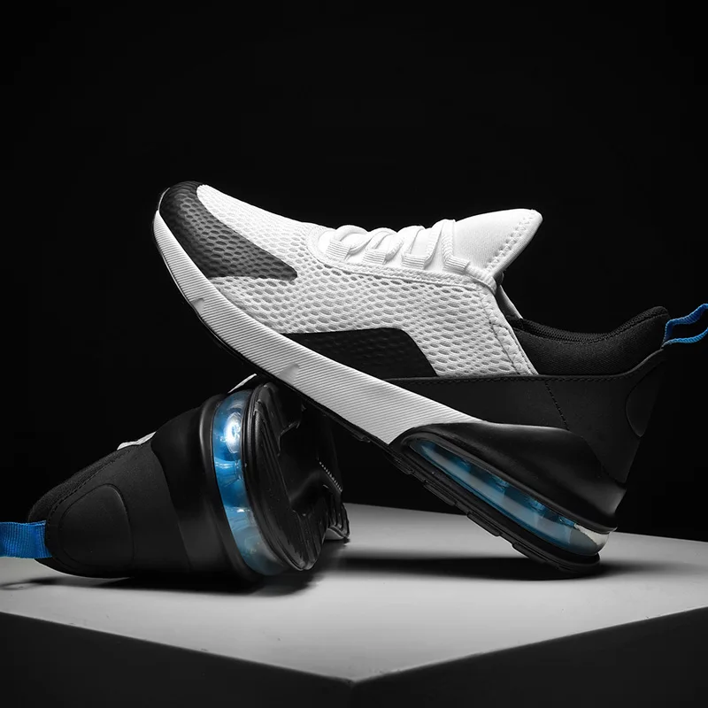 Мужские кроссовки дышащие легкие сетчатые спортивные мужские высокое качество