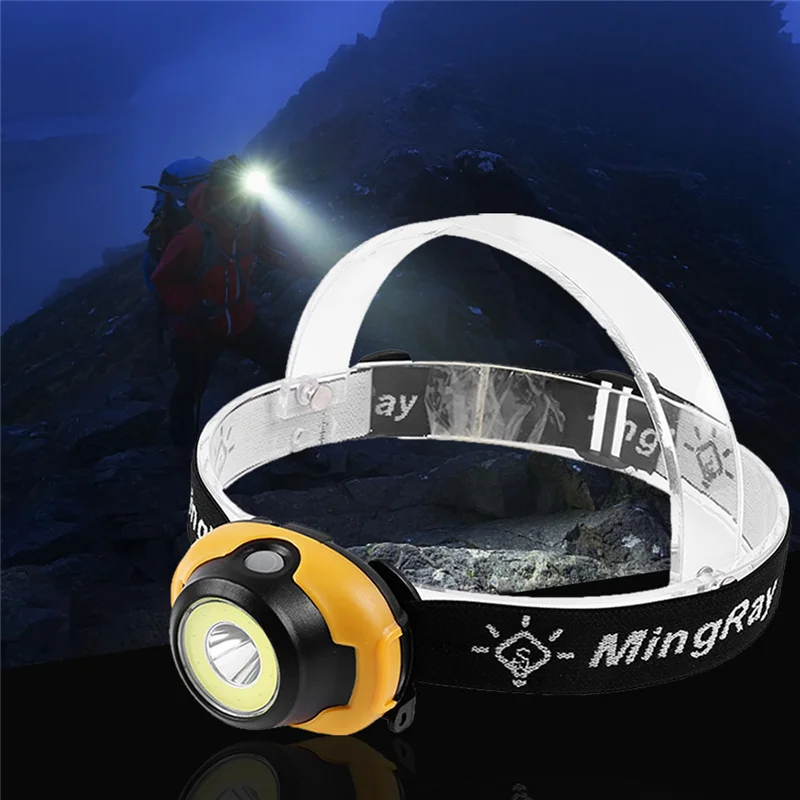 Mini COB LED Headlamp 3-mode Headlight AAA Outdoor Fishing Head Torch Light Lamp Riding Night illumination 2020 | Лампы и освещение