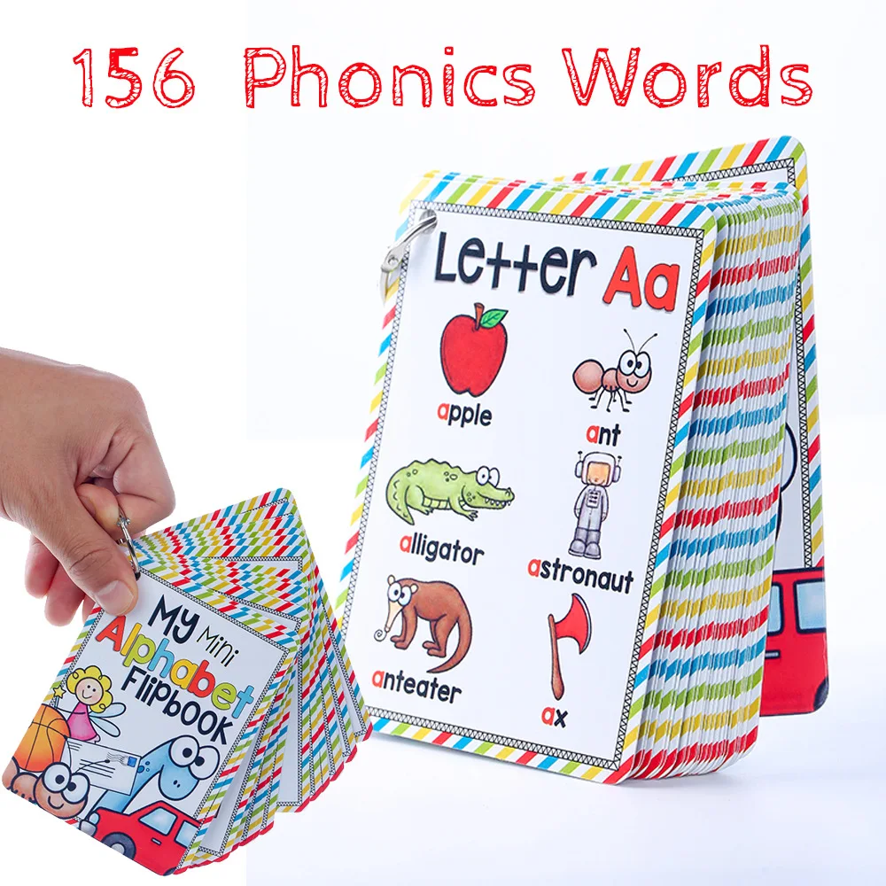 Phonics 26 телефон флэш-карты детские игры Монтессори Обучающие карты слов обучающие игрушки для детей малышей