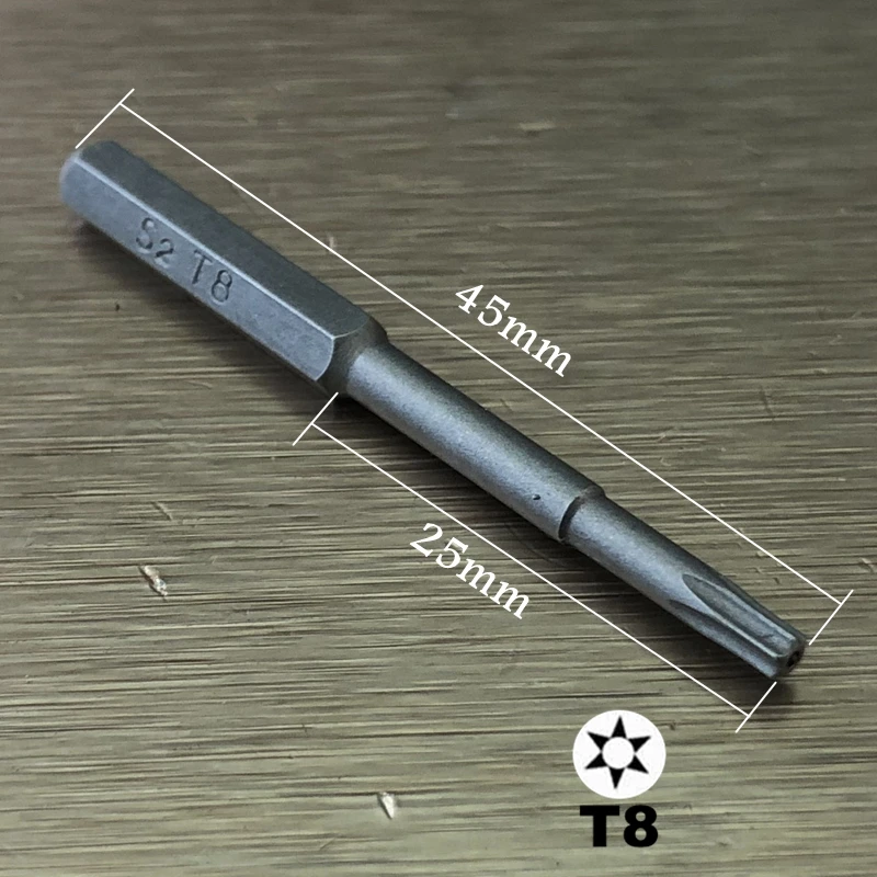 50 шт./пакет H4 отвертка S2 4 × 45 мм Torx T8H T10H T6 T3.0 для Xbox One 360 PS3 PS4 устройства открытия