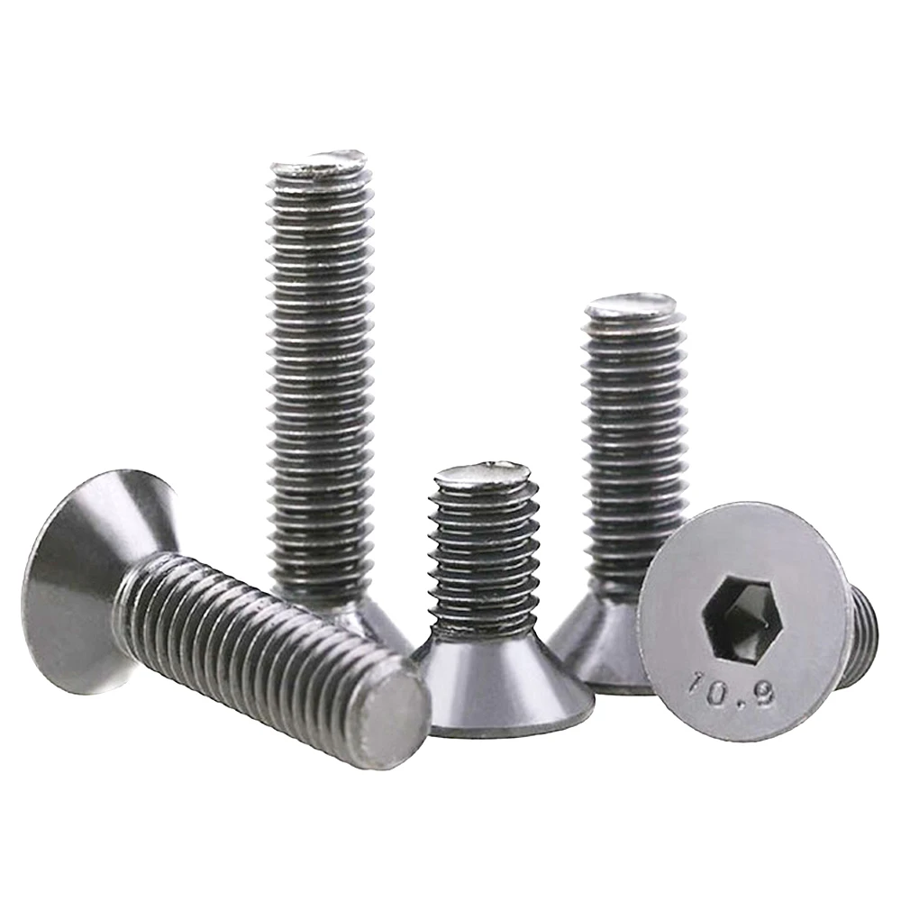 

50Pcs DIN7991 ISO10642 JISB1194 M2 M2.5 M3 M4 Stainless Steel 304 Hexagonal Countersunk Screw Flat Head Screw Bolt