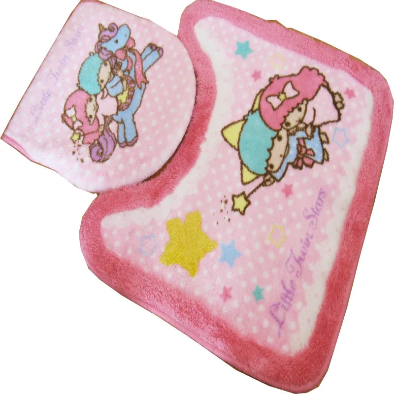 bathroom plush toilet set cover wc seat cover bath mat closestool lid cover 3pcsset toilet seat cushion ring free global shipping