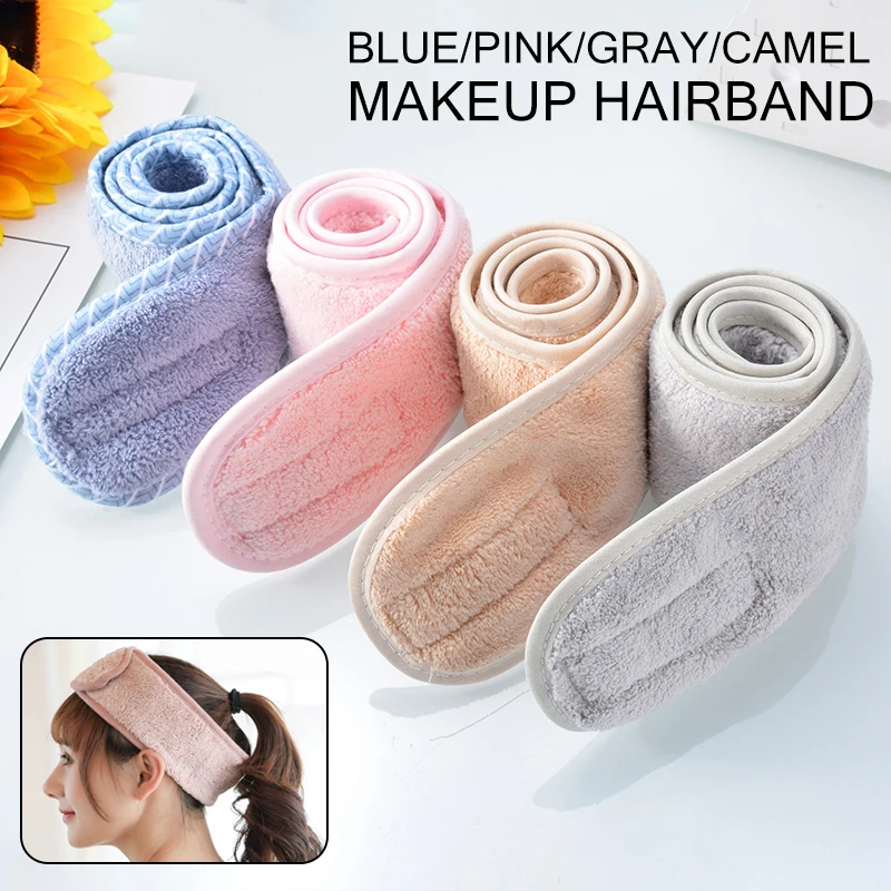 

Женская повязка на голову для лица, повязка на голову для макияжа, полотенце для волос, для салона, спа, душа, эластичный головной убор, аксес...