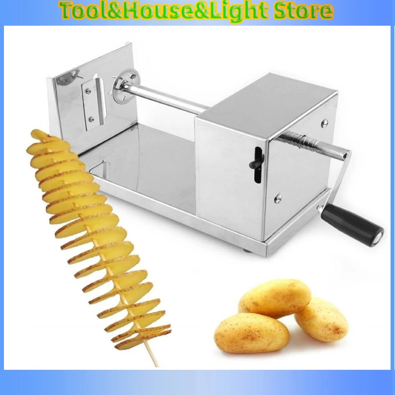Спиральный резак для картофеля измельчитель ручной витой слайсер из нержавеющей