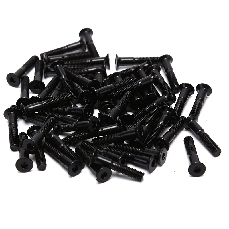 8 шт./компл. Крейсер Лонгборд скейтборд аппаратные винты гайки черный 27 мм для