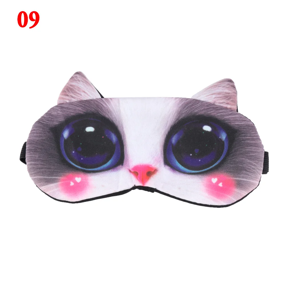 

Portable Soft Blindfold Travel Eyepatch Cute Cat Sleep Mask Eye Mask Eyeshade Cover Shade Natural Sleeping Eye Patch Women 1pcs