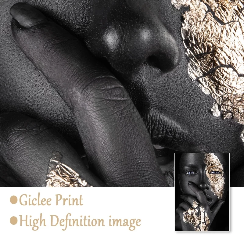 

Black Abstract Black Canvas Paintings Beautiful African Women Posters And Prints Wall Painting Picture For Home Decoration