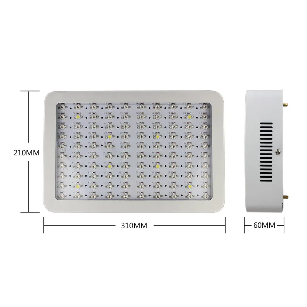 

ICOCO 300W LED Plant Grow Light Planting Flower Greenhouse Plant Growth Bloom For Hydroponic Organic Soil Aquatic Indoor Plants