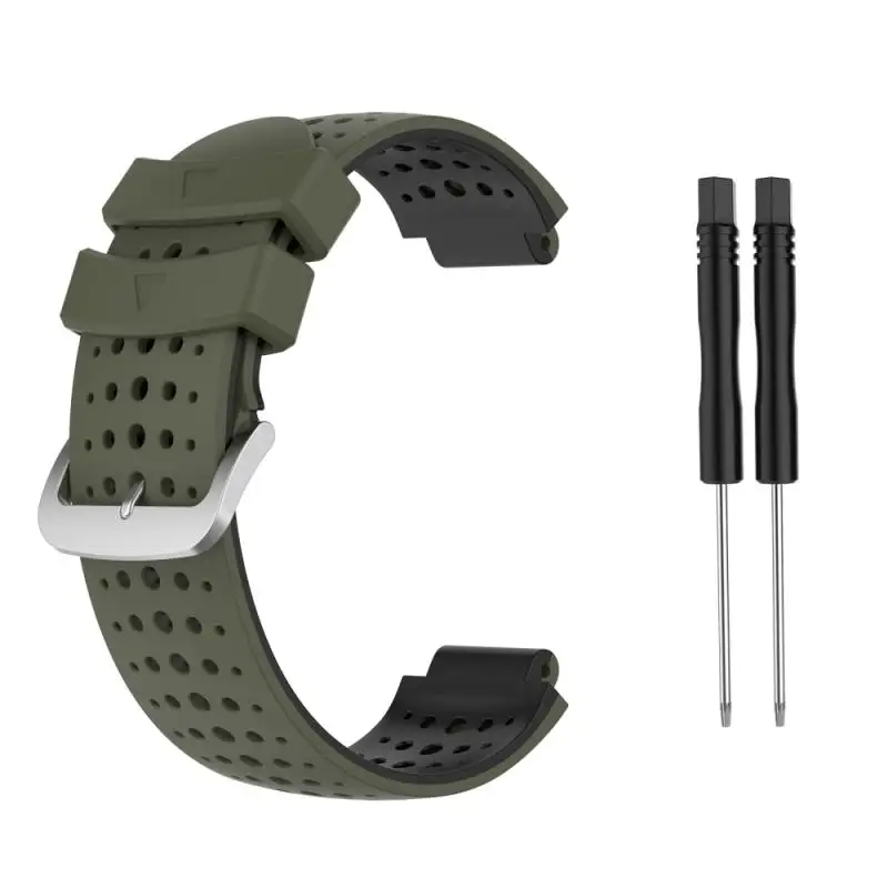 Ремешок силиконовый для Garmin Forerunner220 230 235 620 630 735XT мягкий спортивный браслет