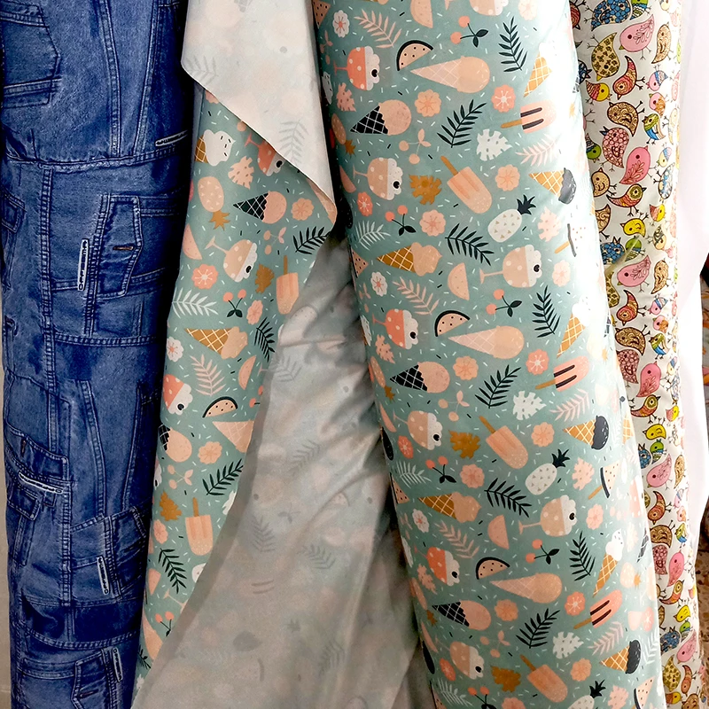 PORORO Новое поступление ткань с принтом для детей многоразовые тканевые