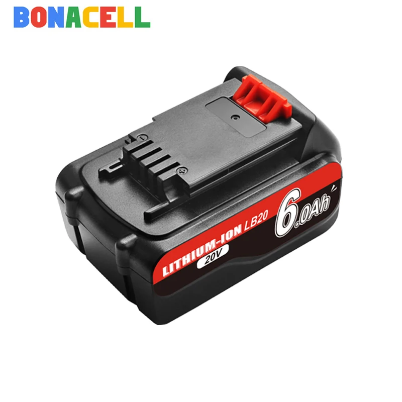 Литий-ионный аккумулятор Bonacell 18 в/20 в 6000 мАч сменная батарея для