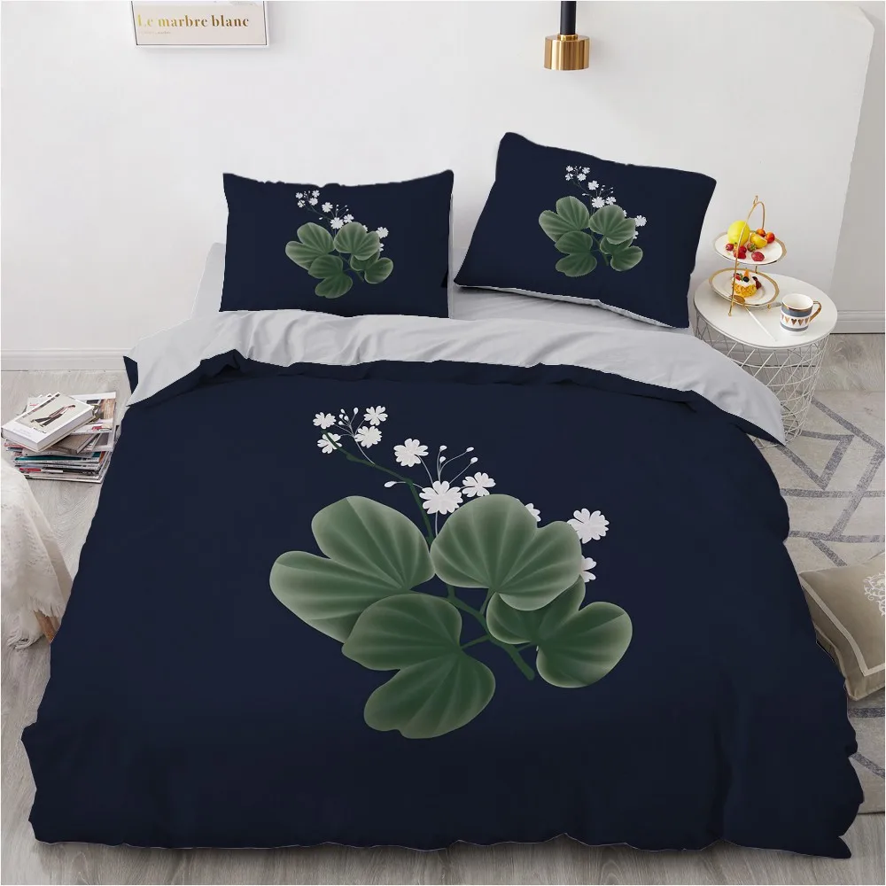 

3D White Bed Custom Design Modern Duvet Cover Sets Pillow Slips King Queen Super King Twin Size Minimalist Bedding Set