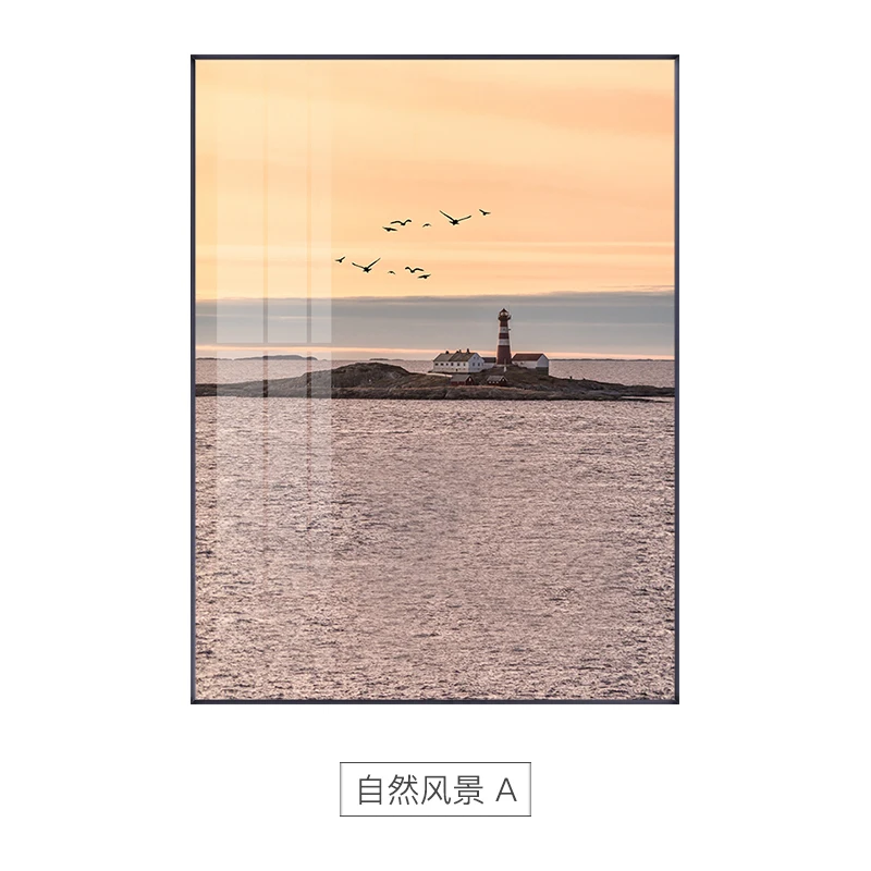 

Nordic landscape Canvas Painting Posters and Print Minimalist natural home decor Wall Art Pictures For Living Room Bedroom Aisle