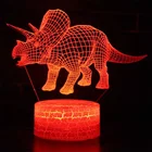 Динозавр USB LED украшение дома детская комната прикроватная ночник украшение свет акриловая доска 4 мм 6 мм детская игрушка подарок