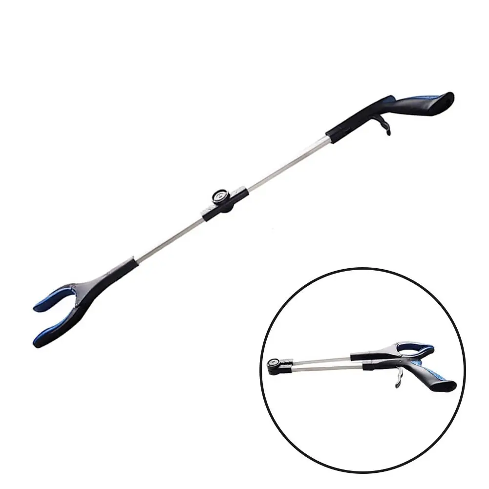 

Foldable Garbage Clip Extension Clamp Aluminum Handicap Tool Long-Arm Extension For Waste Collecto Folding Pickup Clip