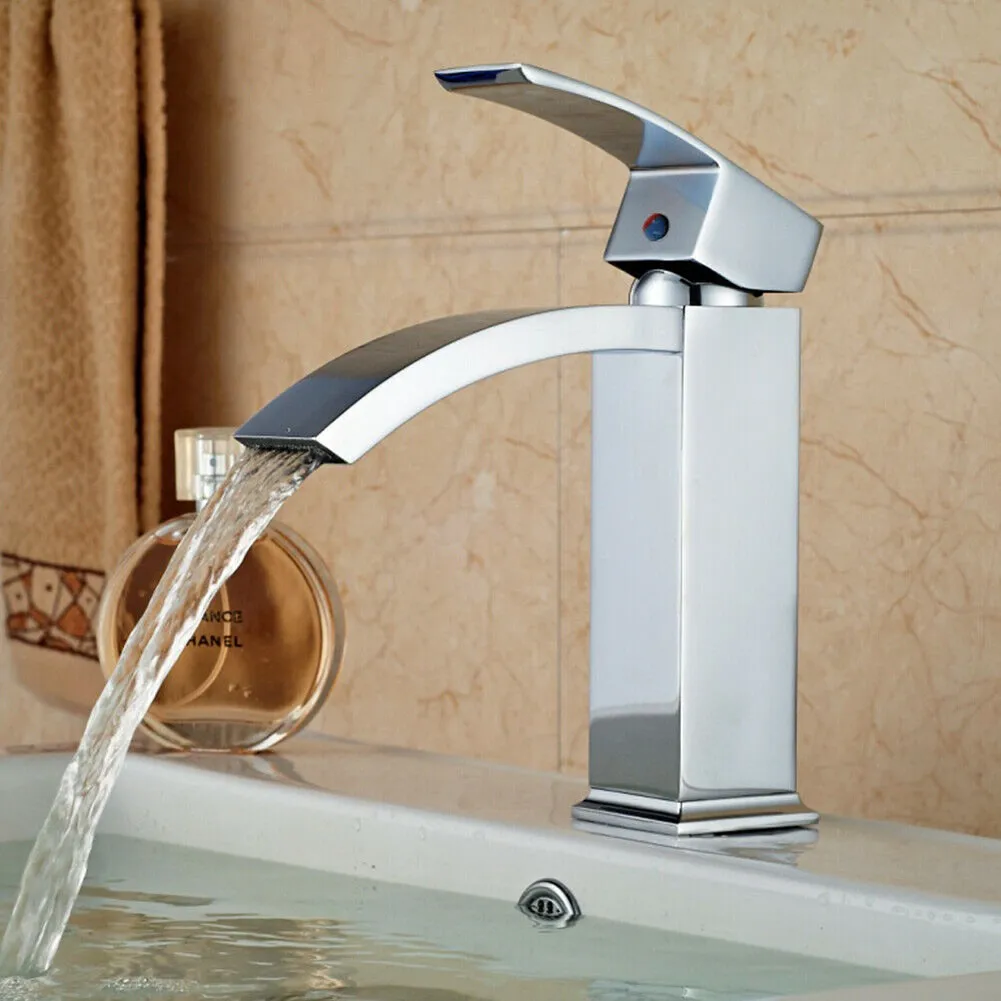 

Basin Sink Bathroom Faucet Deck Mounted Hot Cold Water Basin Mixer Taps Matte Black Lavatory Sink Toilet Deck Mounted Tap