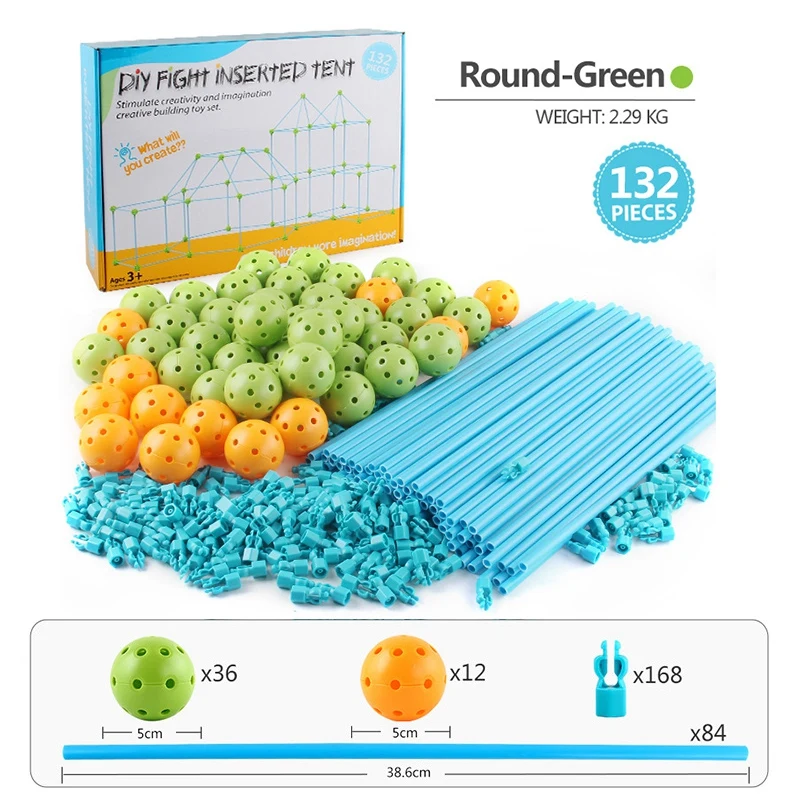 

Конструктор детский «крет», туннель и палатки, развивающая игрушка «сделай сам»