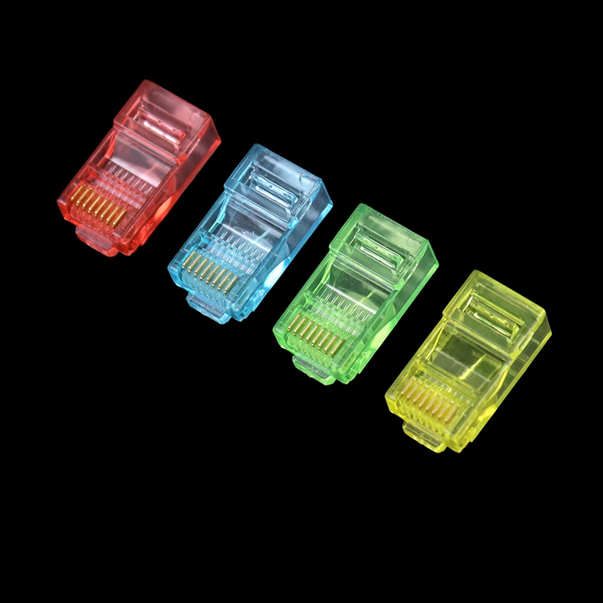 

50 шт., разъемы для кабеля Ethernet RJ45
