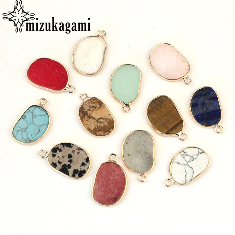 Подвеска из натурального камня в виде кофейных зерен 2 шт./лот|Ювелирная