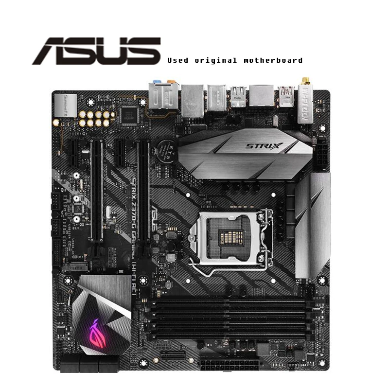 Для ASUS ROG STRIX Z370-G GAMING оригинальная материнская плата Socket LGA1151 DDR4 Z370 десктопная |
