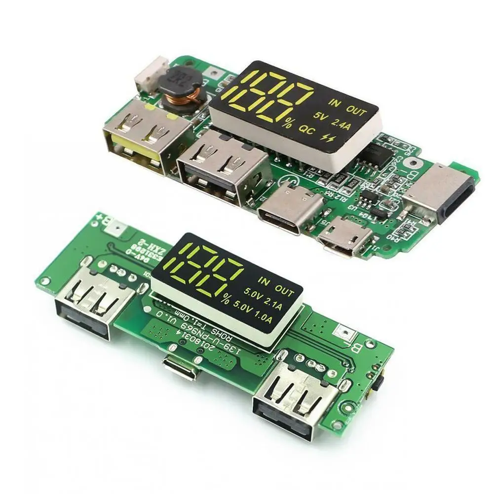 Плата зарядного устройства для литиевой батареи со светодиодной подсветкой