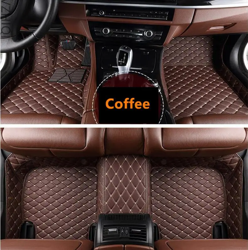 Автомобильный напольный коврик для LAND ROVER FREELANDER 2 LR2 2005 2016 коврики ног кожаные