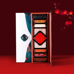 Палитра теней для век с жемчужными блестками и тиснением в китайском старинном стиле