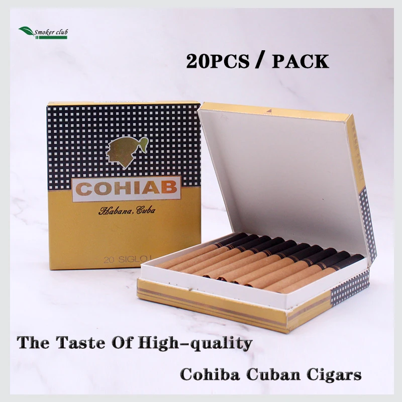 

20 Pieces A Pack No Nicotine Cigarettes Tea Tobacco Taste Of High Quality Cuban Cohiba Cigars Quit Smoke For Men And Women Gift