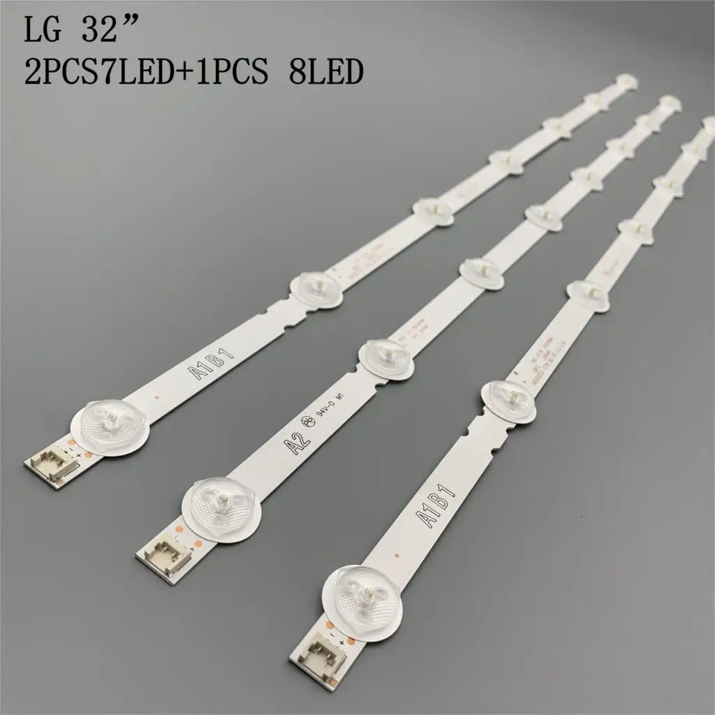 630 мм A1 A2 Светодиодная лента подсветка для LG 32 &quotТВ 6916L 1440A 1439A 32LN540U ZA 32LA621V LC320DUE SFR1