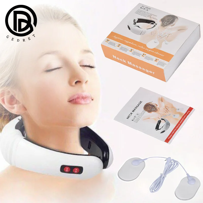 Массажер GEDRET Электрический для шеи и спины устройство снятия боли с инфракрасным