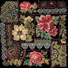 

YIXIAO Counted Cross Stitch Kit Cross stitch RS cotton with cross stitch Haejbgqs RIOLIS_761_LACE