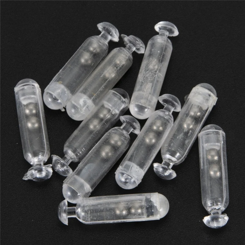 Новый комплект грузил-подшипников для рыбалки 10 шт. пластиковые бусины