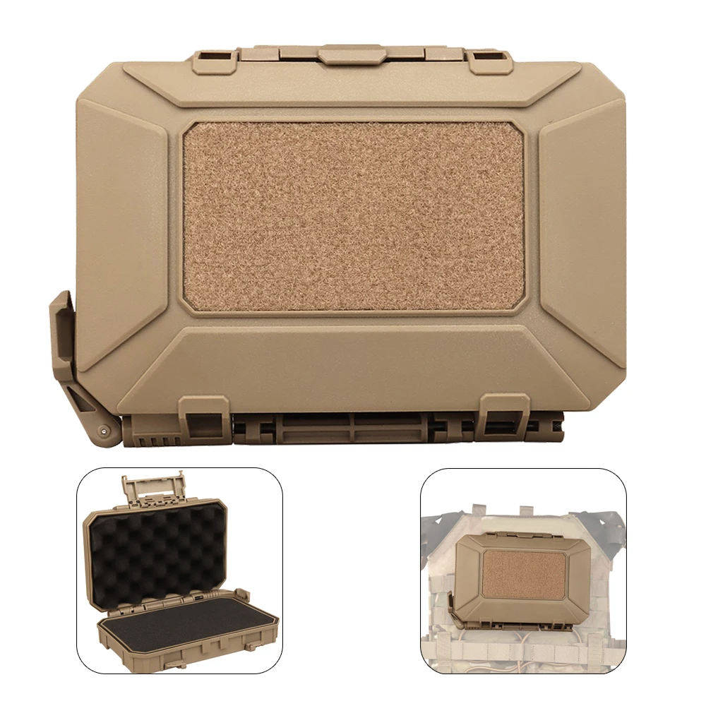 

Tactical Shockproof Safety Case Waterproof Lockable Toolbox Airtight Instrument Case Military Molle System Storage Box