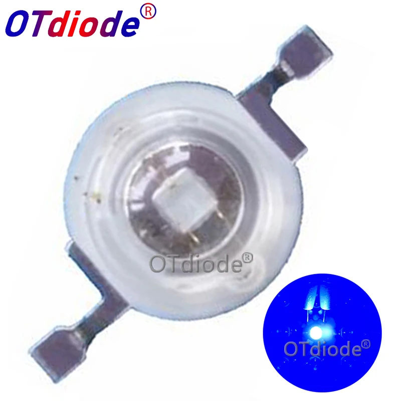 100 шт. светодиодная лампа для выращивания растений 3 Вт ярко синий 440нм + 470нм 10 20 30 50