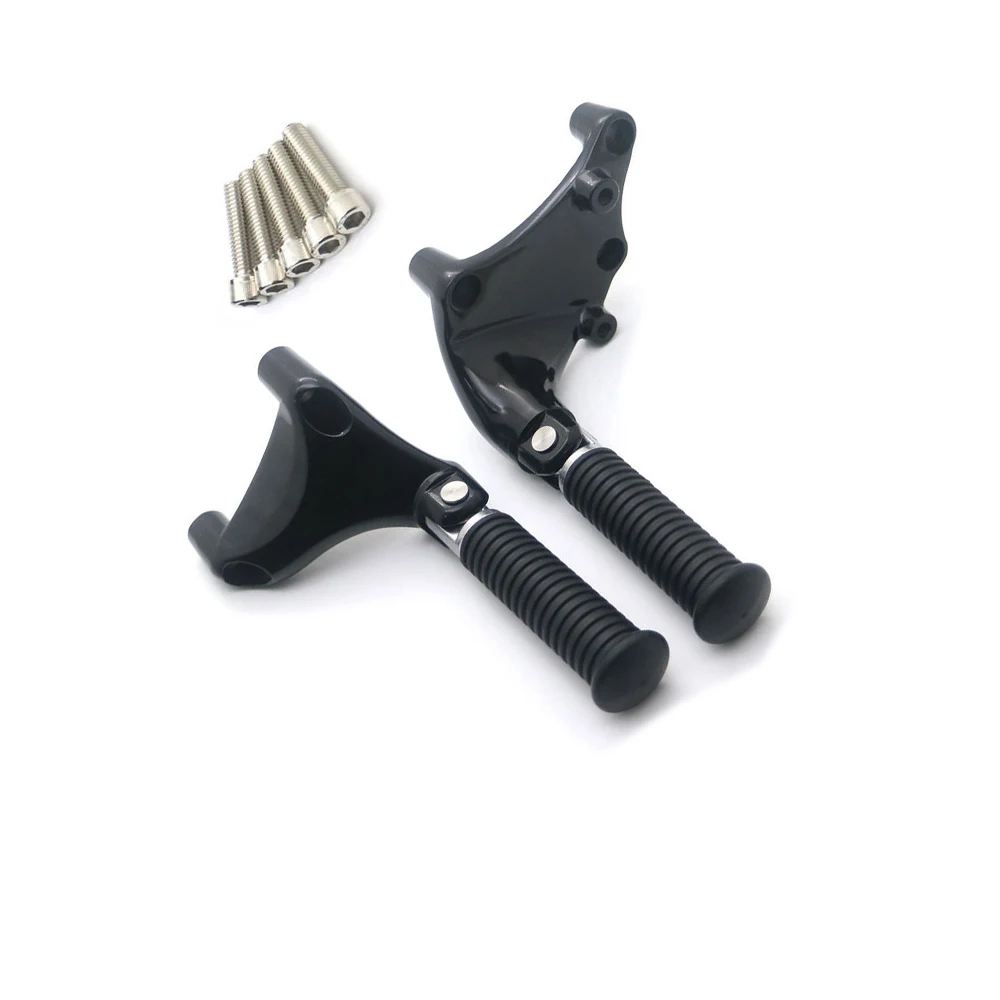 

Motorcycle Black Rear Passenger Foot Pegs Pedal Mount For Harley Sportster 1200 Iron XL 883 48 72 2014-2016