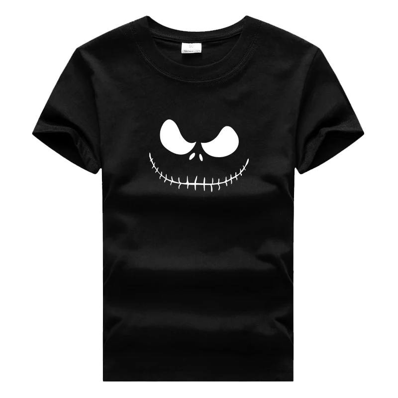 XXX футболки для мальчиков и девочек с улыбающимся лицом одежда Хэллоуина детей
