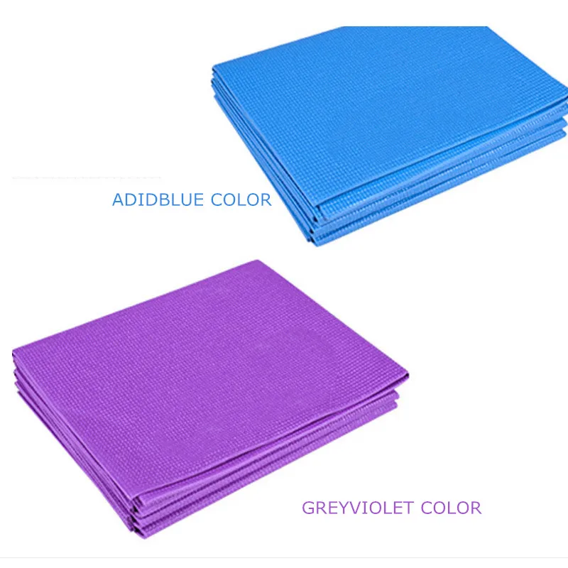 Мини-складываемый Коврик для йоги ПВХ нескользящий коврик гимнастики танцев