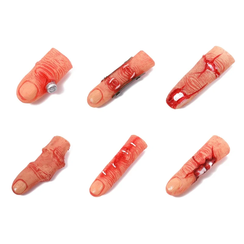 Halloween Realistic Broken Finger Bloody Horror Scary Cutted Fingers Prop For Haunted House Halloween Party Decoration