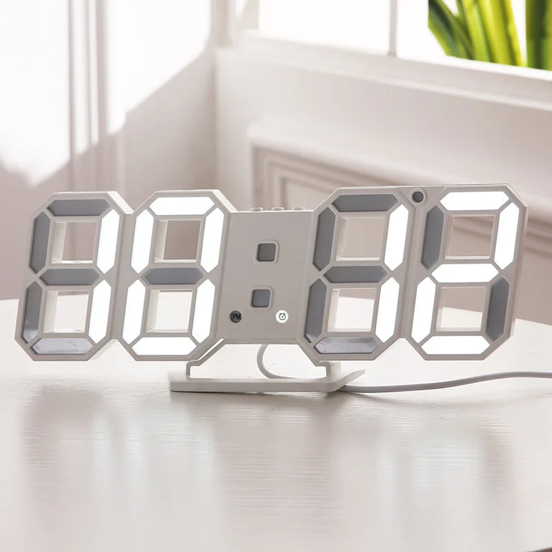 

Настенные цифровые часы LED с будильником