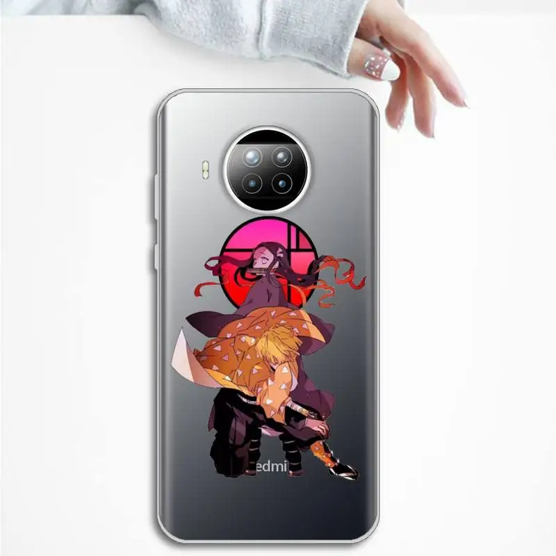 

Demon Slayer Phone Cases Transparent Clear for Xiaomi Redmi note 10 t 8 9 pro lite 11