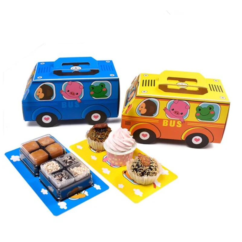 

10pcs Cute Car Shape Gift Package Cake Candy Box Favors and Birthday Party Gifts Box Party Supply