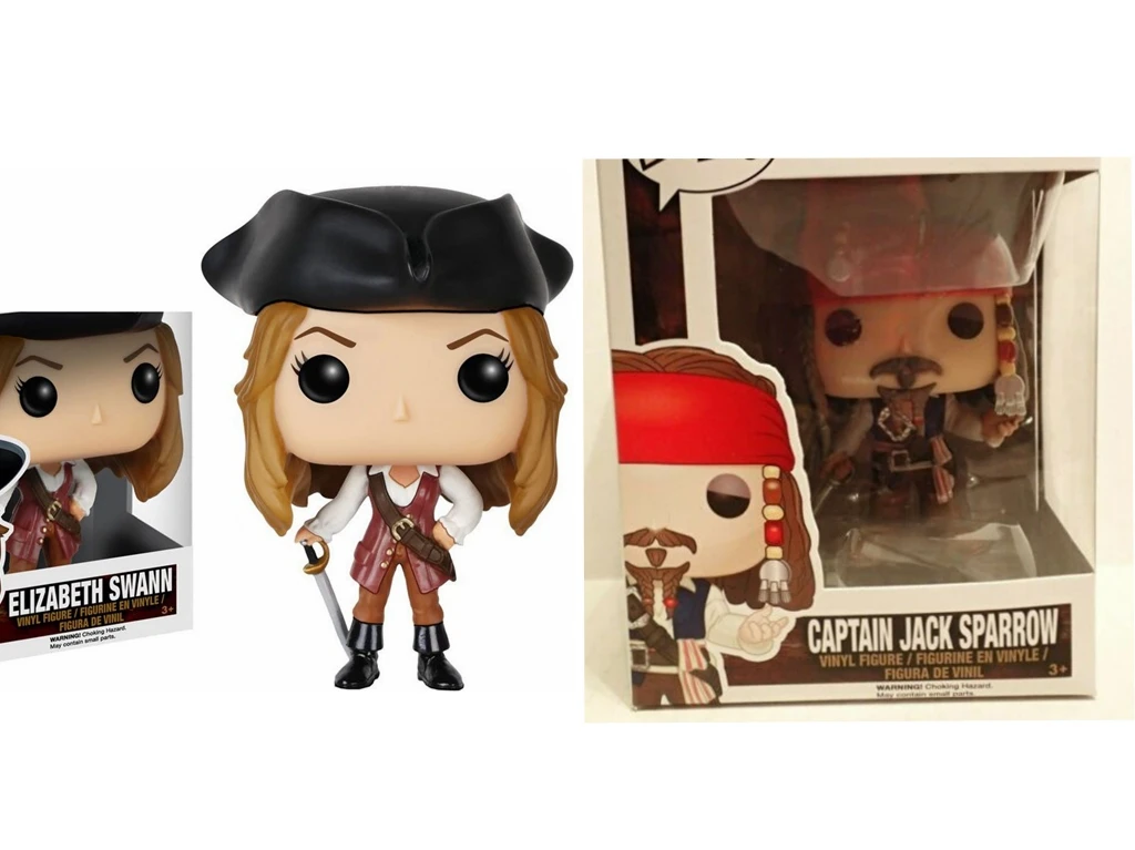 Виниловые экшн фигурки Пираты Карибского моря Капитан Джек Спарроу #172 Элизабет