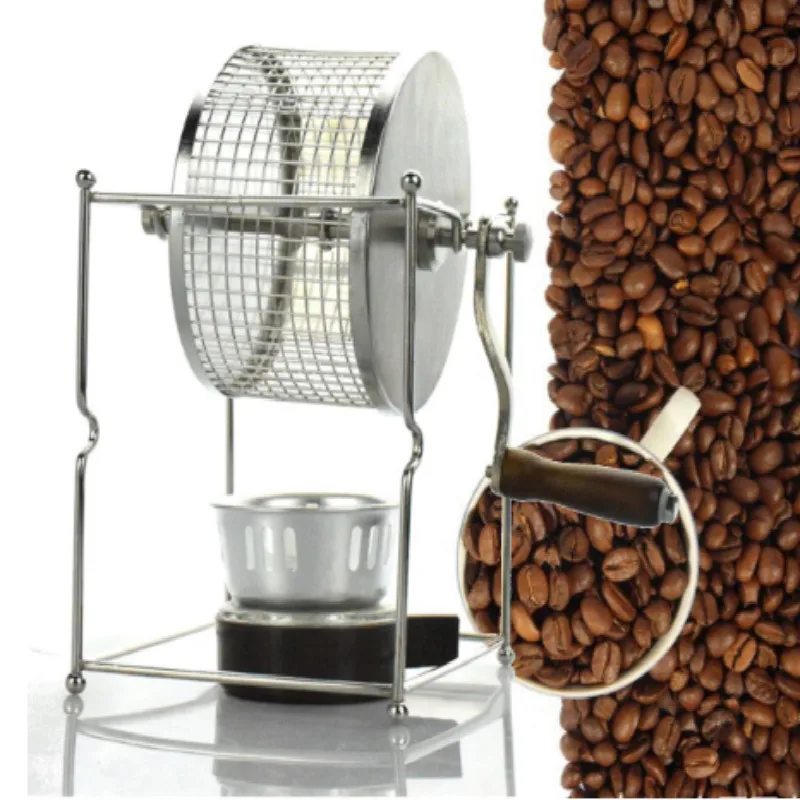 DIY бытовой маленький ролик из нержавеющей стали кофе в зернах машина для выпечки