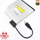 Переходник USB 2,0Mini Sata II 7 + 6 13Pin, кабель-переходник для ноутбука, DVDCD ROM, для привода Slimline в наличии, Прямая поставка