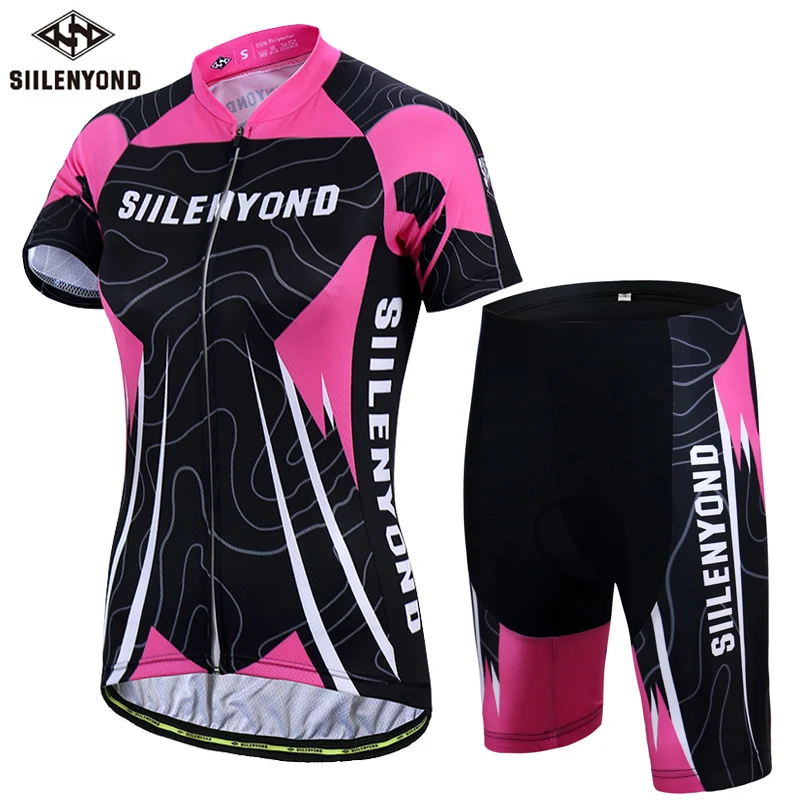Cycling Set Siilenyond Pro, Женский комплект Джерси для велоспорта, анти-УФ, одежда для горного велосипеда, летняя спортивная одежда, одежда для велоспорта, костюм для велоспорта, униформа для велоспорта - Цвет: Cycling Set