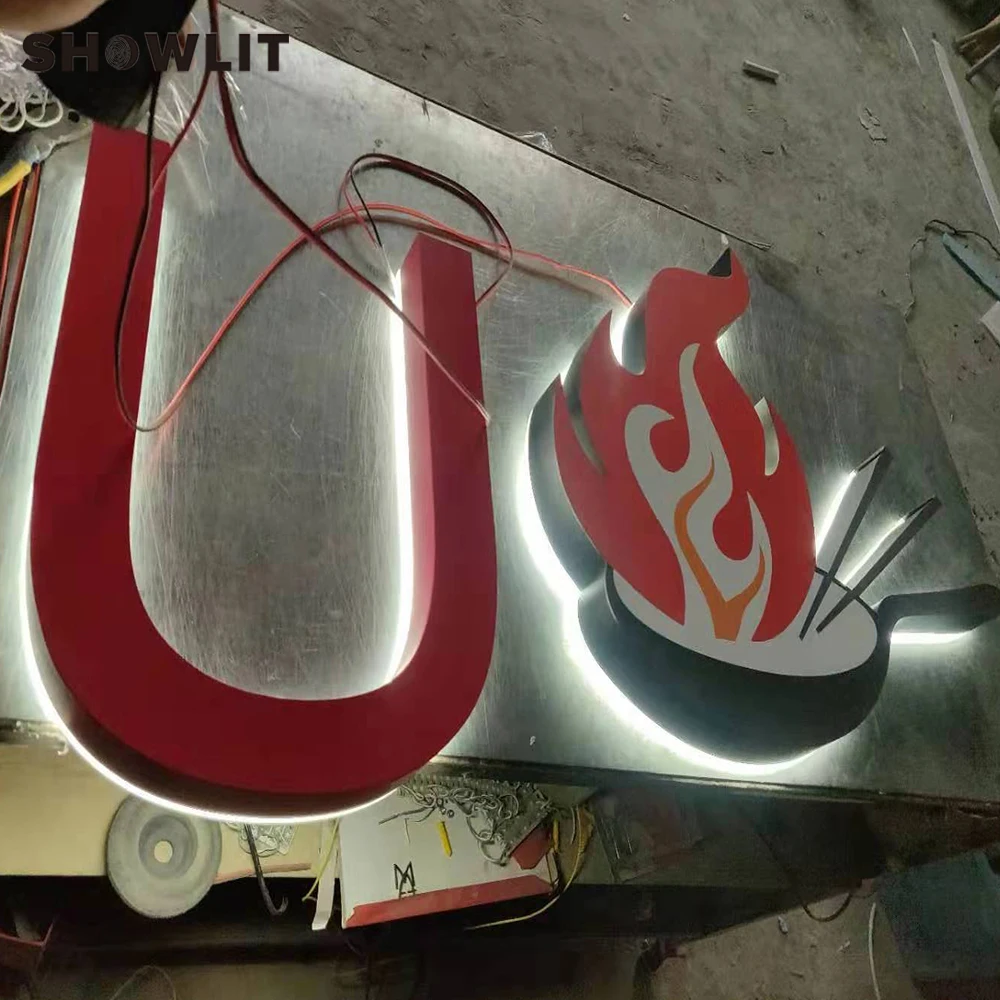 Живопись с подсветкой буквы знаки Водонепроницаемый наружная реклама магазин